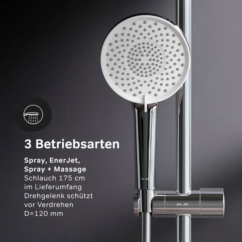 Duschsystem X-Joy S mit Thermostat und Regendusche – F07XB300