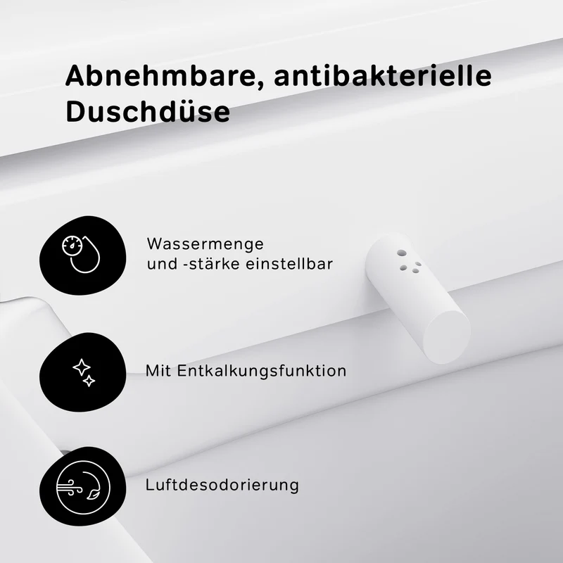 Wand-WC Inspire V2.0 FlashClean spülrandlos mit TouchReel E-Sitz, Heizung und Beleuchtung – CCCIB1700SCAG
