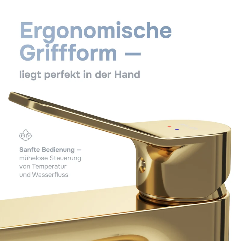 Waschtischarmatur X-Joy, Gold – FXA02199