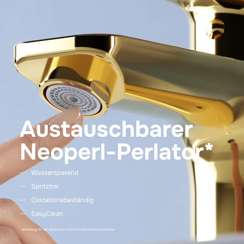 Waschtischarmatur X-Joy, Gold – FXA02199