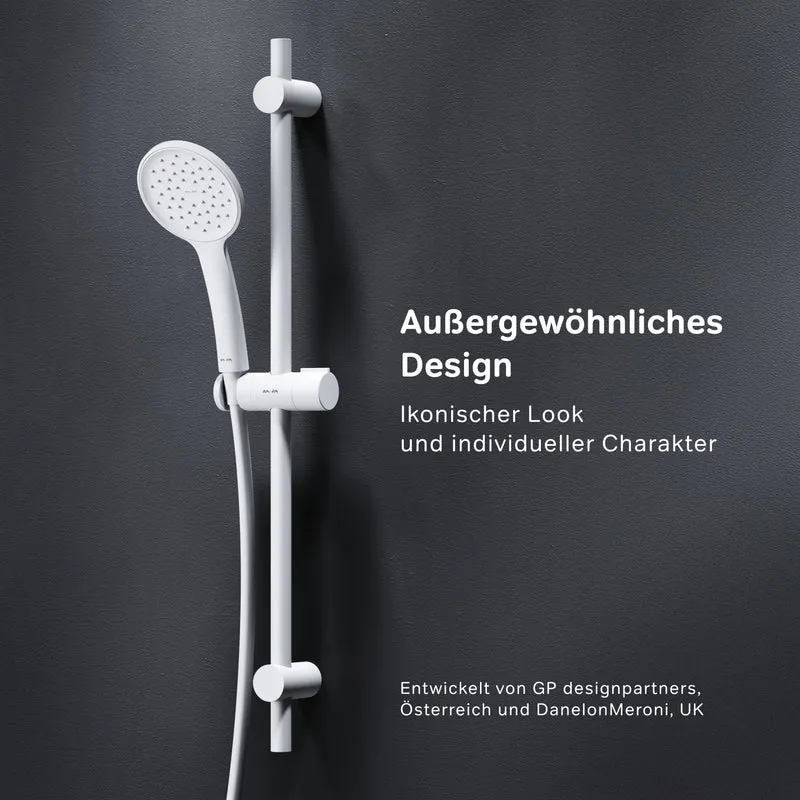DuschSet Hit Brausegarnitur Stangenbrause-Set, Weiß – F01TA033