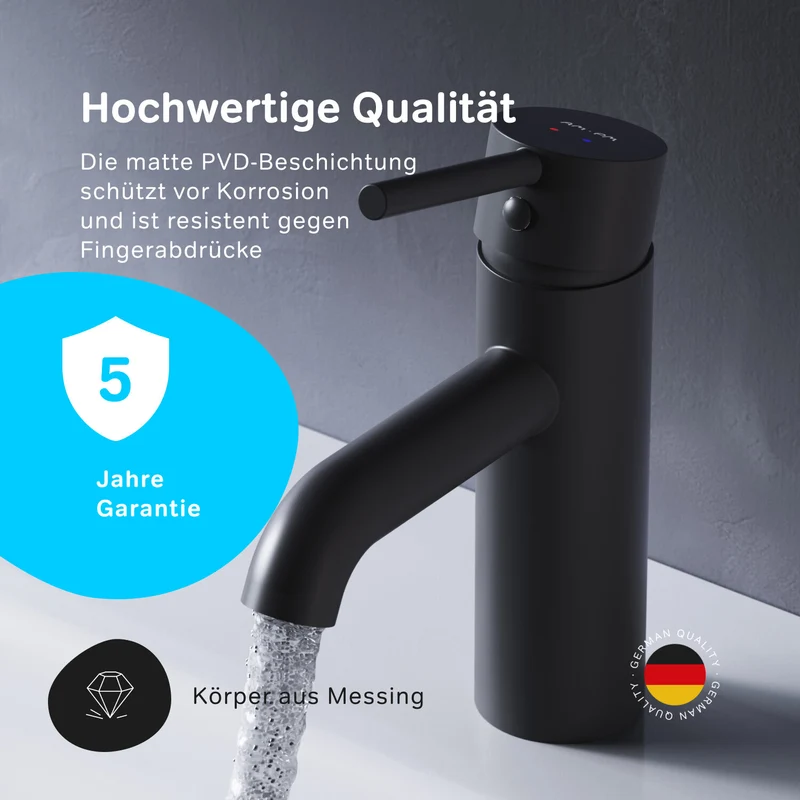 Waschtischarmatur Spike, Schwarz – FPA02122