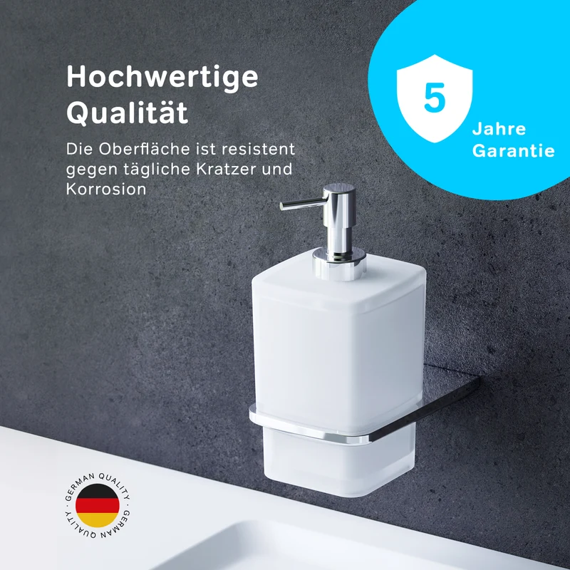 Seifenspender Inspire V2.0 aus Glas mit Wandhalterung – AIB36900