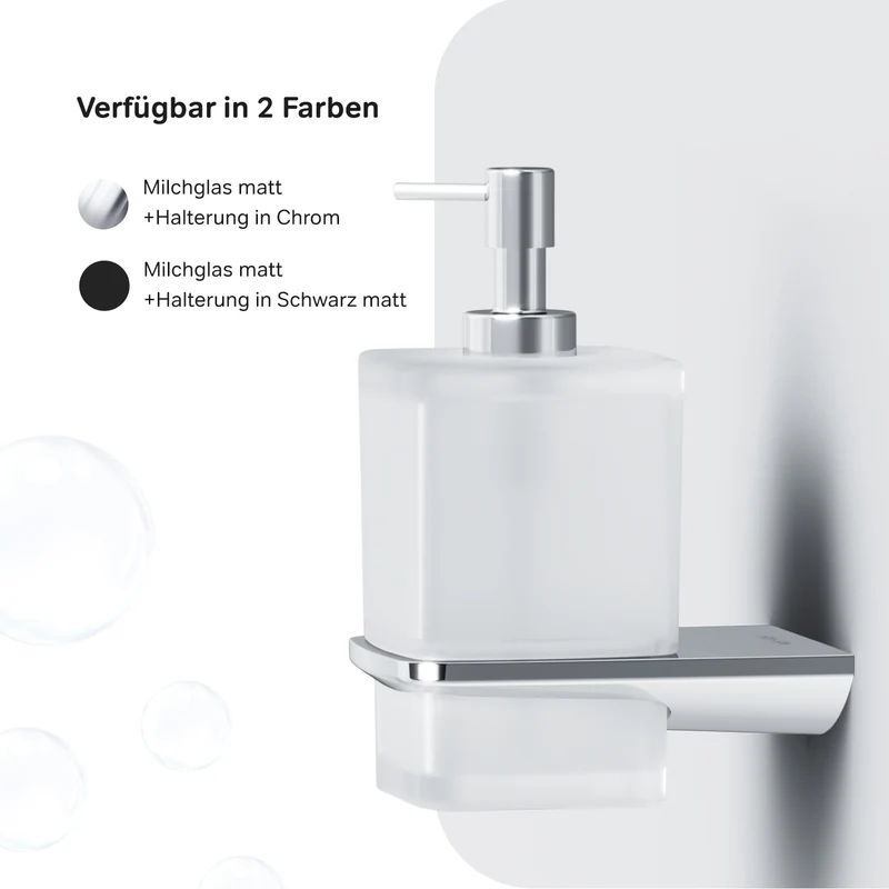 Seifenspender Inspire V2.0 aus Glas mit Wandhalterung – AIB36900