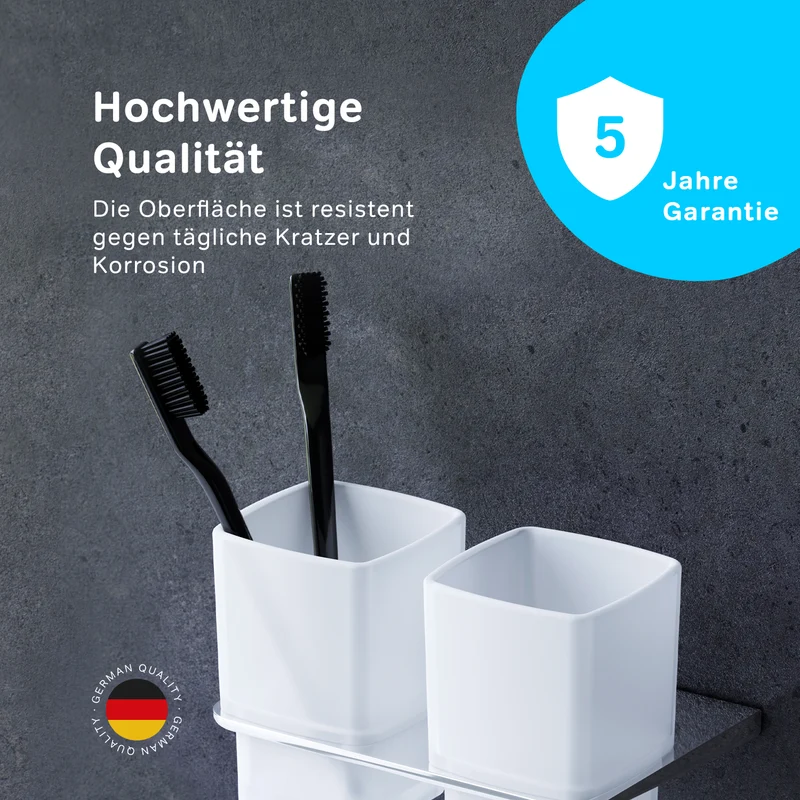 Doppel-Zahnputzbecher Inspire V2.0 mit Wandhalterung – AIB343400