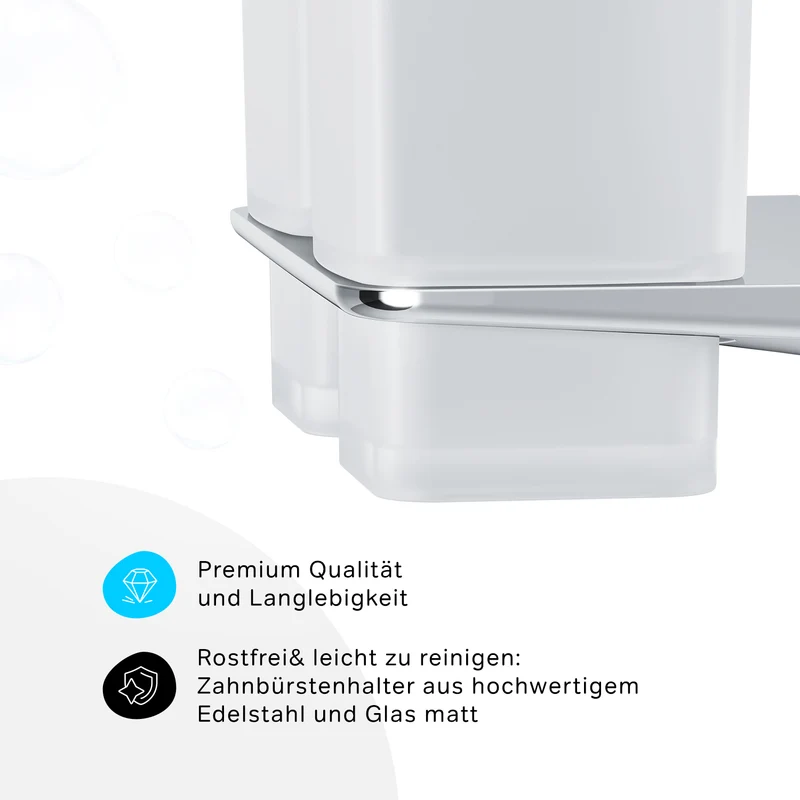 Doppel-Zahnputzbecher Inspire V2.0 mit Wandhalterung – AIB343400