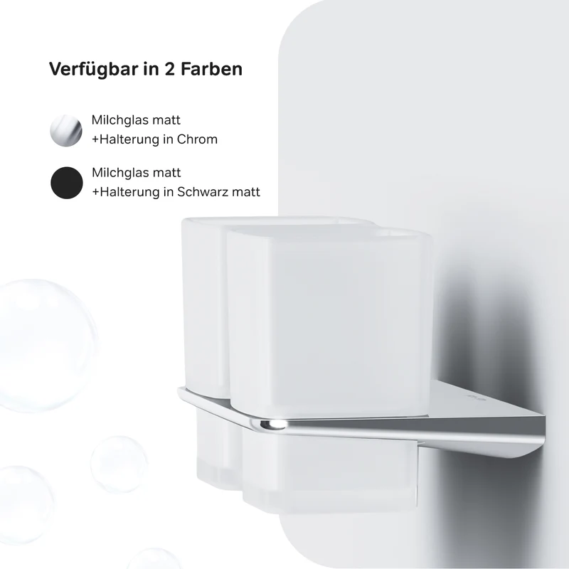 Doppel-Zahnputzbecher Inspire V2.0 mit Wandhalterung – AIB343400