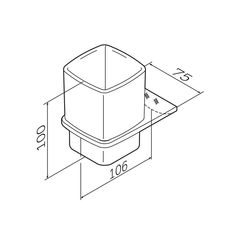Zahnputzbecher Inspire V2.0 mit Wandhalterung – AIB34300