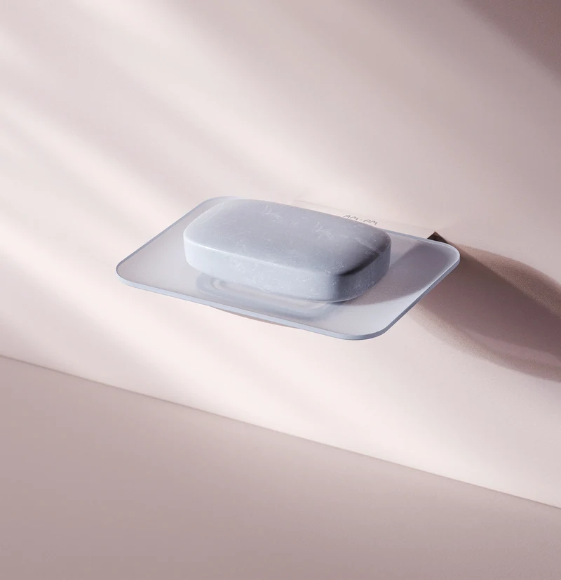 Seifenschale Inspire V2.0 aus Glas mit Wandhalterung – AIB34200