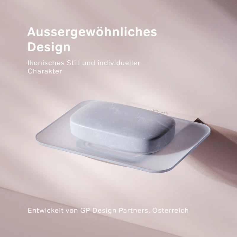Seifenschale Inspire V2.0 aus Glas mit Wandhalterung – AIB34200