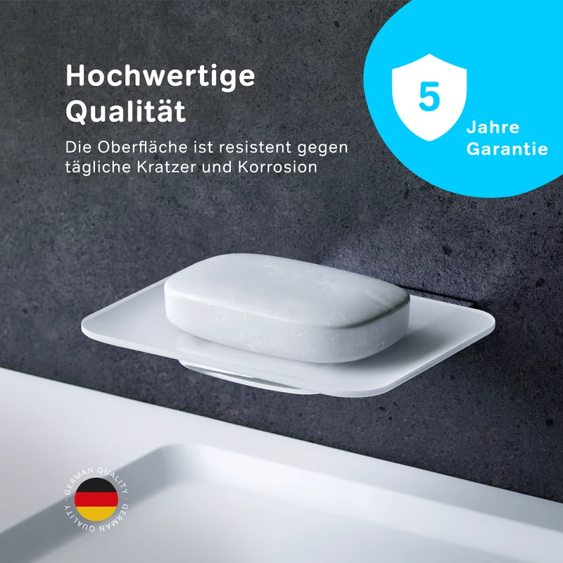Seifenschale Inspire V2.0 aus Glas mit Wandhalterung – AIB34200
