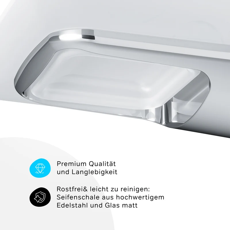 Seifenschale Inspire V2.0 aus Glas mit Wandhalterung – AIB34200