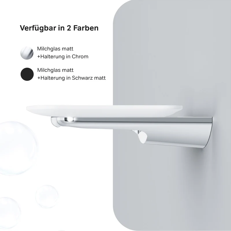 Seifenschale Inspire V2.0 aus Glas mit Wandhalterung – AIB34200