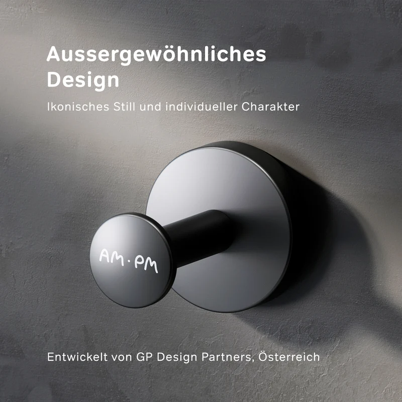 Handtuch- und Kleiderhaken Inspire V2.0, Schwarz – AIB35822