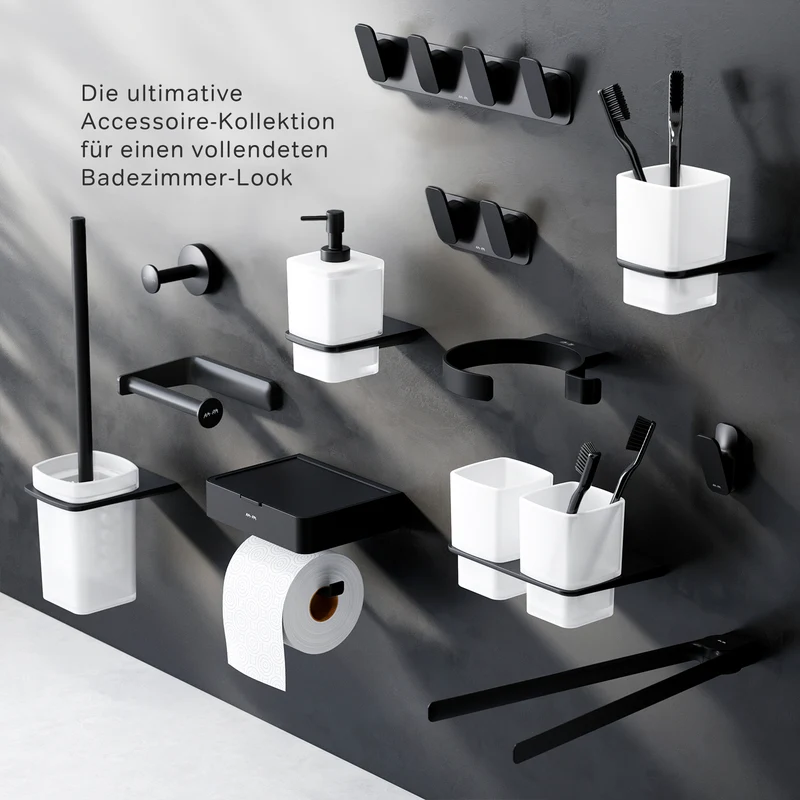 Handtuch- und Kleiderhaken Inspire V2.0, Schwarz – AIB35822
