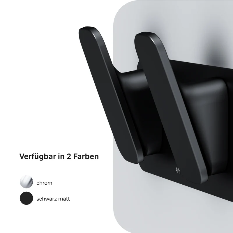 Doppelhaken für Handtücher Inspire V2.0, Schwarz – AIB35622
