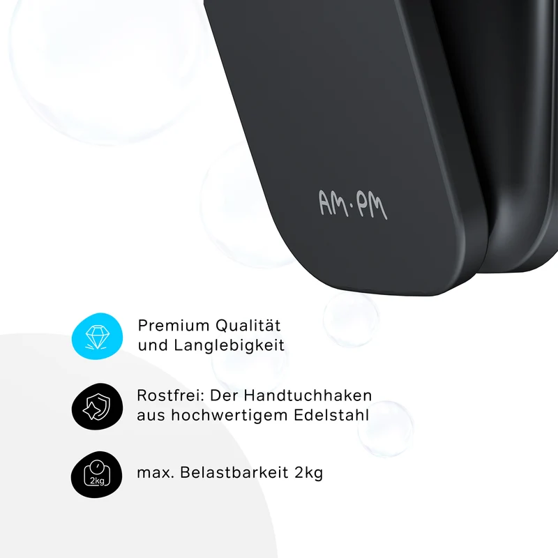 Handtuchhaken Inspire V2.0, Schwarz – AIB35522
