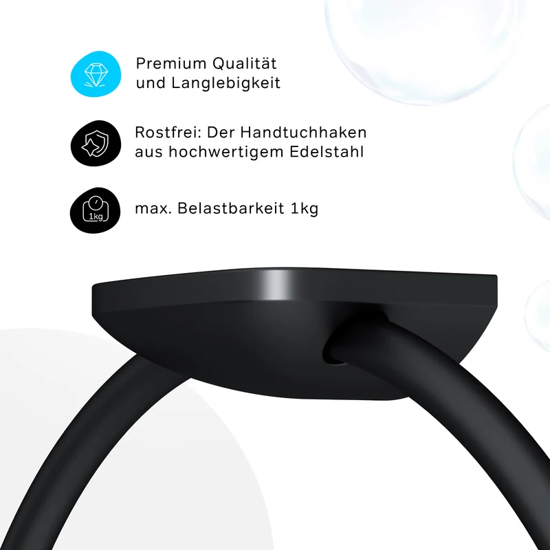 Handtuchring Inspire V2.0, Schwarz – AIB34422