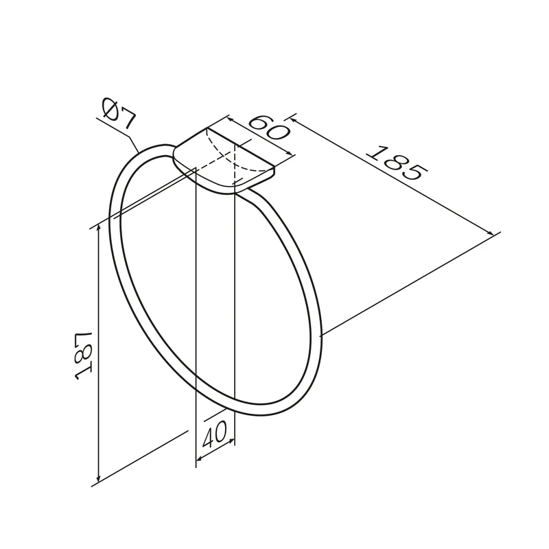 Handtuchring Inspire V2.0, Schwarz – AIB34422