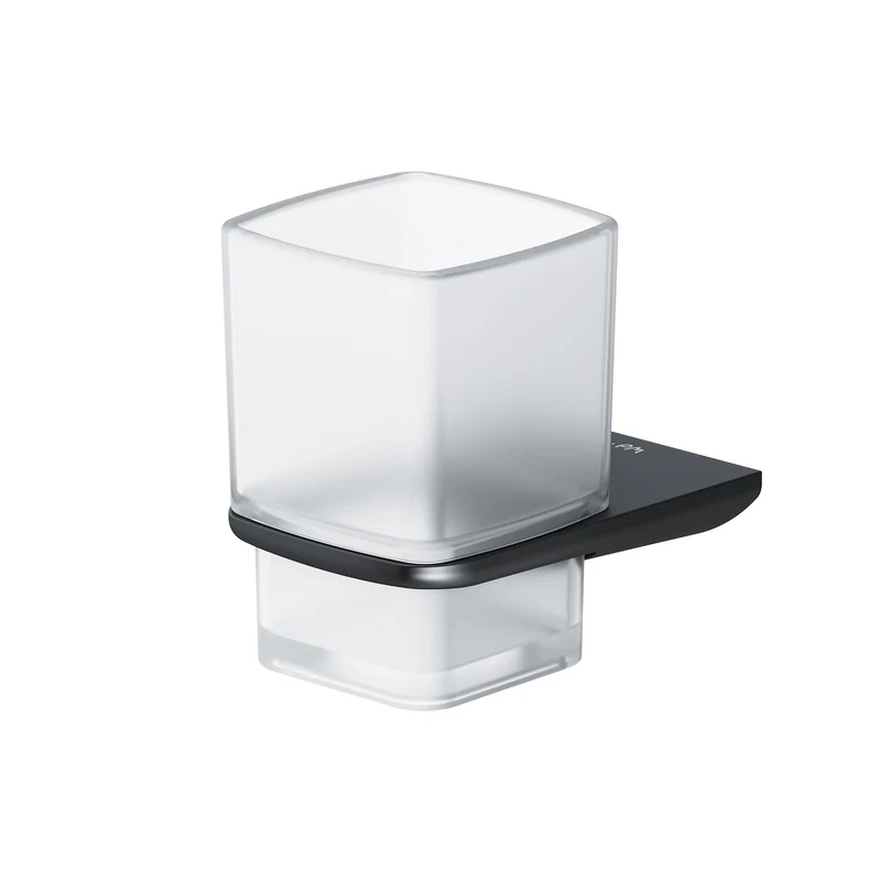 Zahnputzbecher Inspire V2.0 mit Wandhalterung, Schwarz – AIB34322