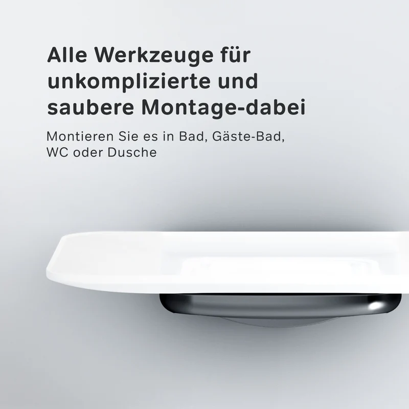 Seifenschale Inspire V2.0 aus Glas mit Wandhalterung, Schwarz – AIB34222