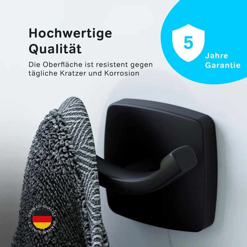 Doppelhaken für Handtücher Gem, Schwarz – AGA35622