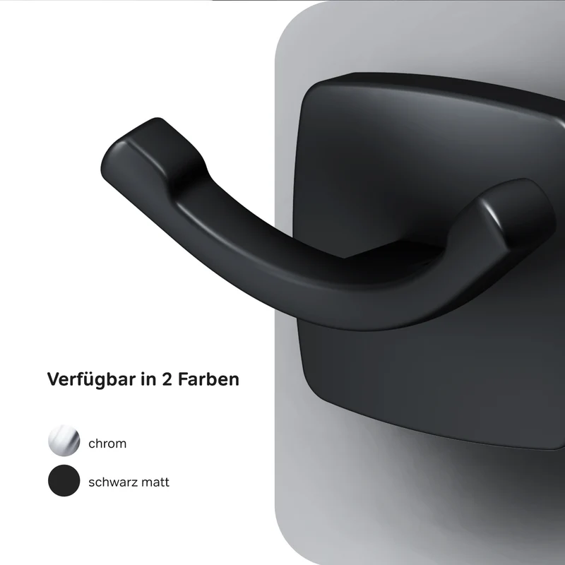 Doppelhaken für Handtücher Gem, Schwarz – AGA35622