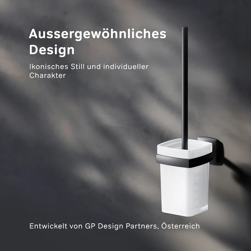 WC-Bürstenhalter Gem, universell, Schwarz – AGA33422