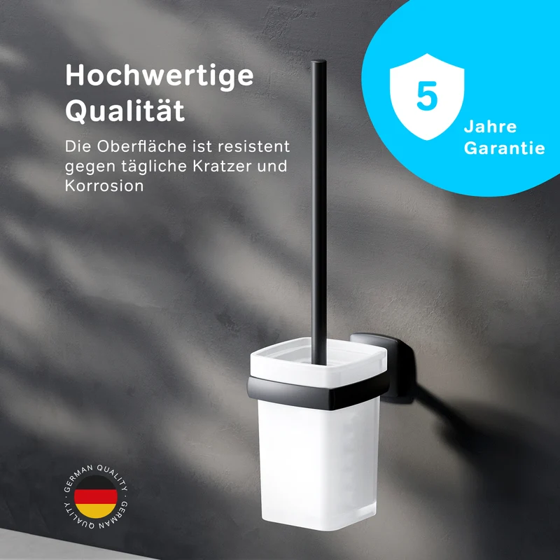 WC-Bürstenhalter Gem, universell, Schwarz – AGA33422