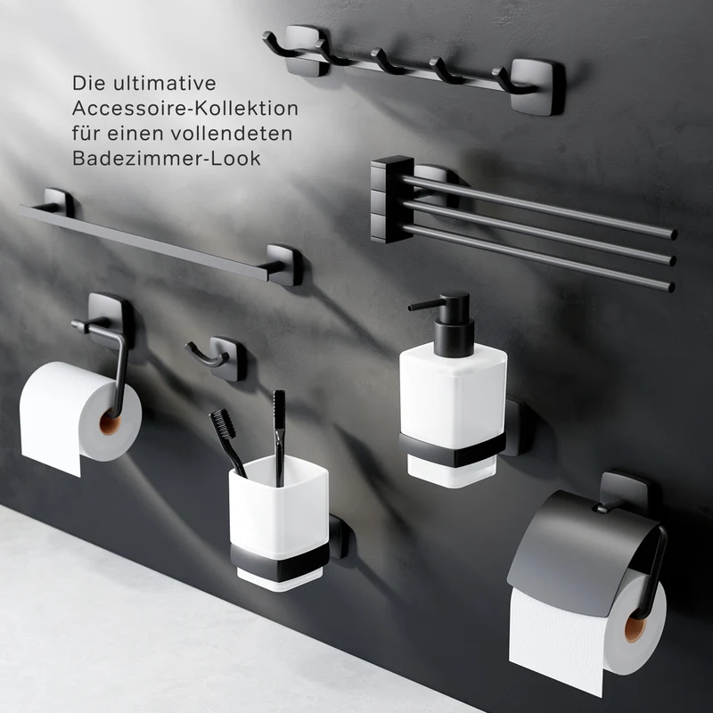 WC-Bürstenhalter Gem, universell, Schwarz – AGA33422