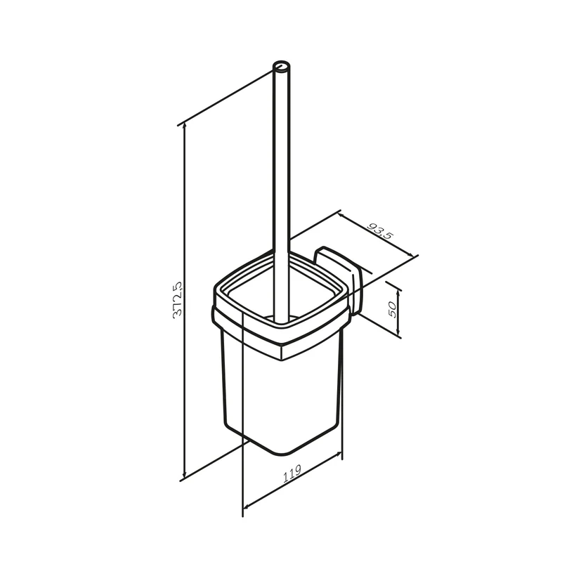 WC-Bürstenhalter Gem, universell – AGA33400