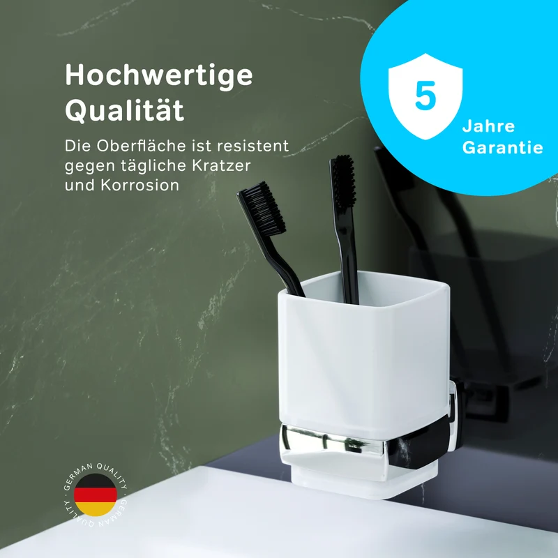 Zahnputzbecher Gem mit Wandhalterung – AGA34300