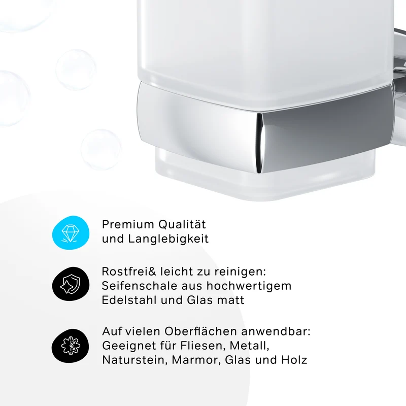 Zahnputzbecher Gem mit Wandhalterung – AGA34300