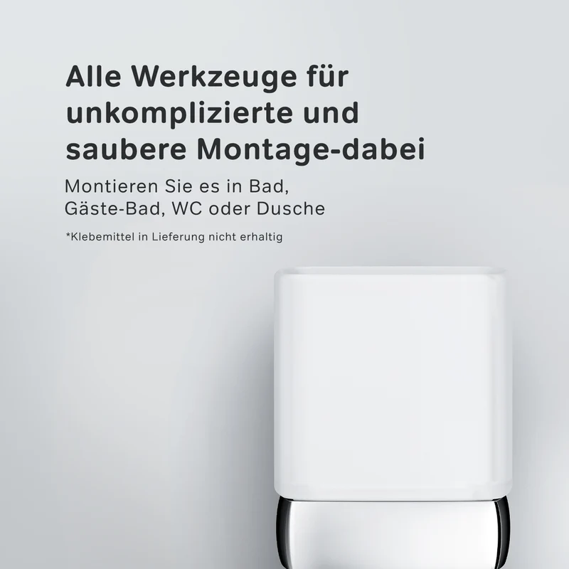 Zahnputzbecher Gem mit Wandhalterung – AGA34300