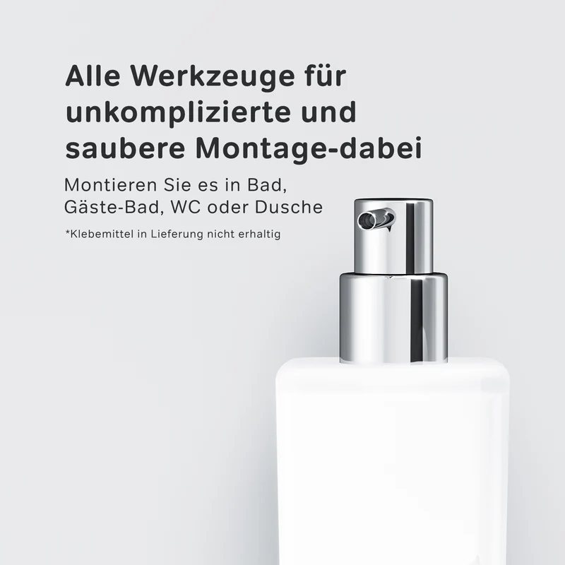 Seifenspender Gem aus Glas mit Wandhalterung – AGA36900