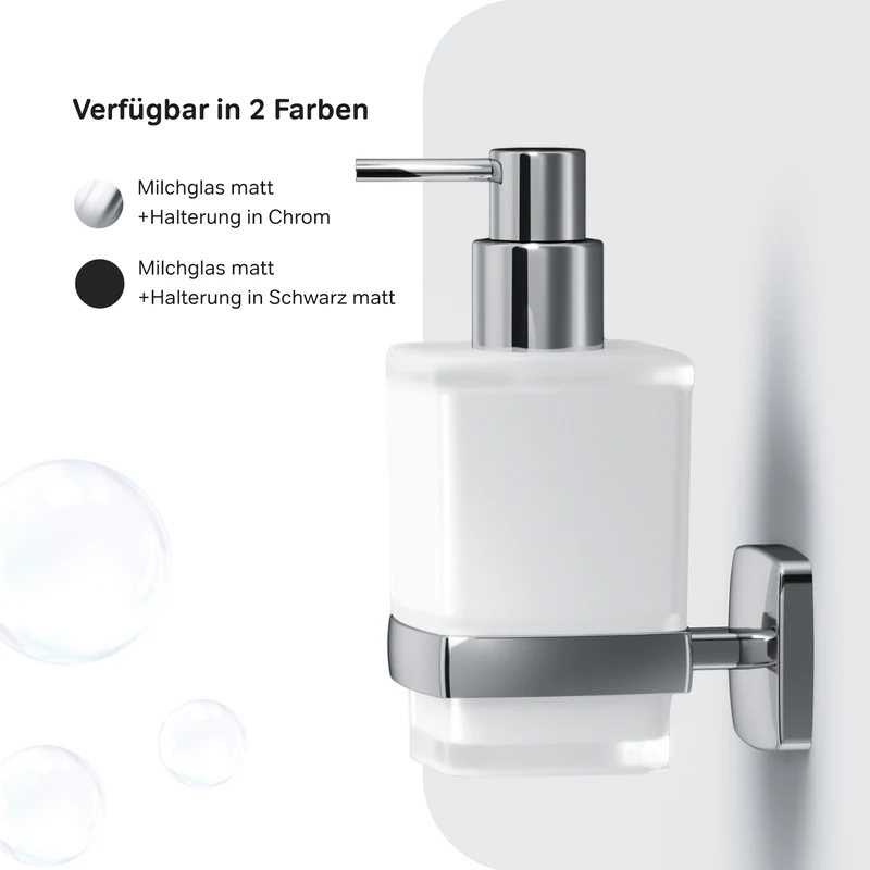 Seifenspender Gem aus Glas mit Wandhalterung – AGA36900