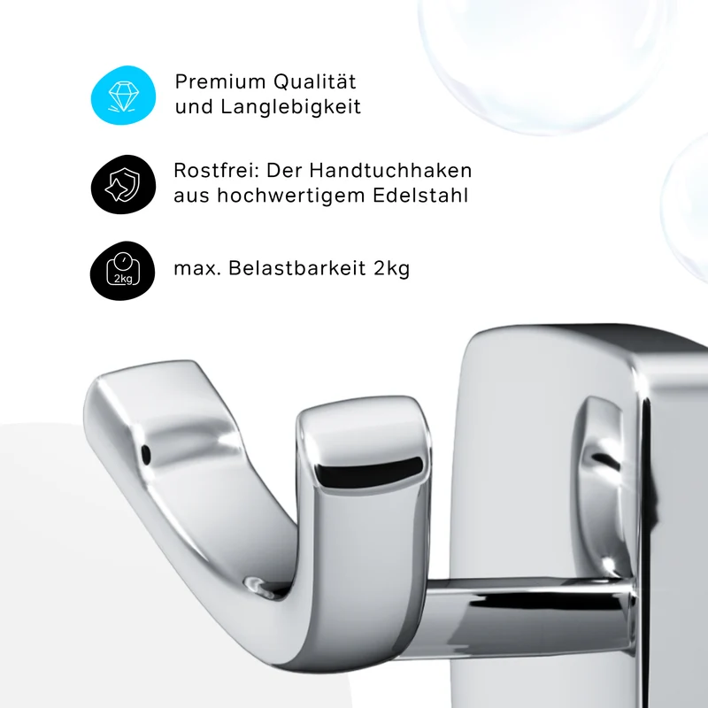 Doppelhaken für Handtücher Gem – AGA35600