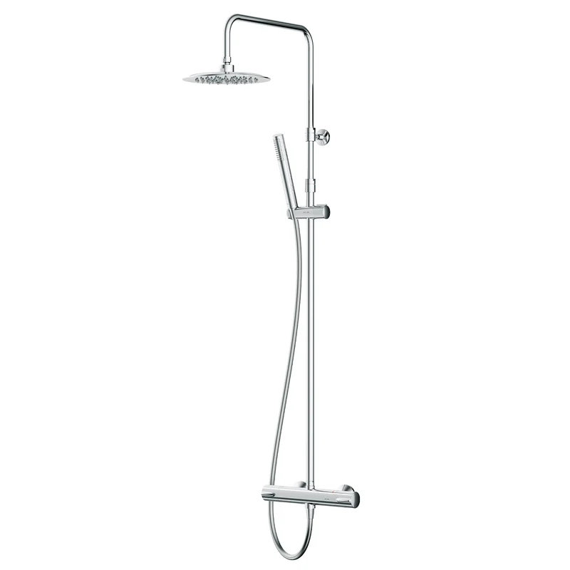 Duschsystem Spike mit Thermostat und Regendusche – F07PA400