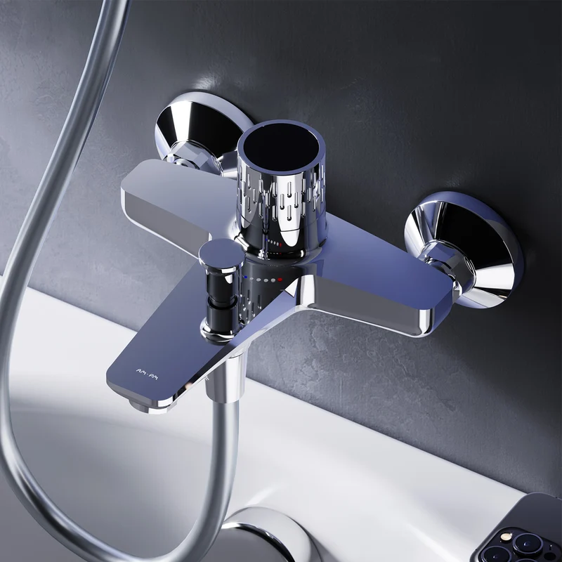 Wannenarmatur Gem mit Temperaturanzeige – FGA10400
