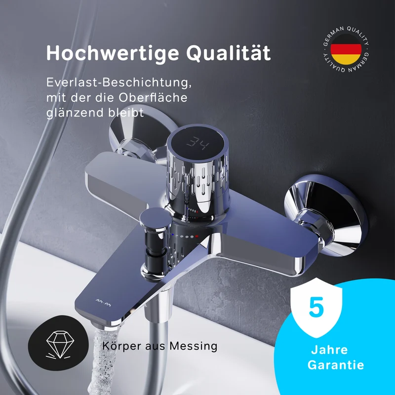 Wannenarmatur Gem mit Temperaturanzeige – FGA10400