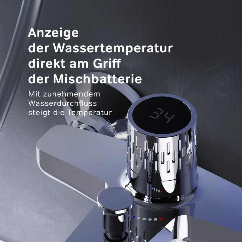 Wannenarmatur Gem mit Temperaturanzeige – FGA10400