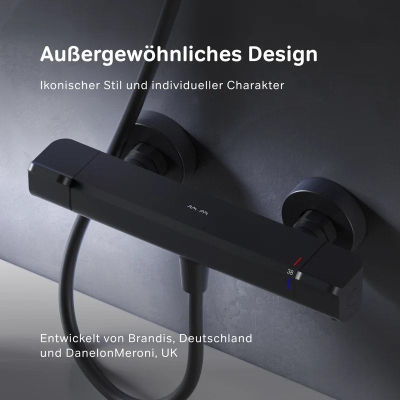 Duschthermostat Flash, Schwarz – FNA40022