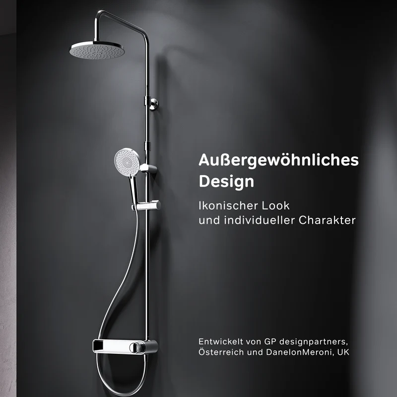Duschsystem X-Joy mit Regendusche und Regalmischer – F0785A600