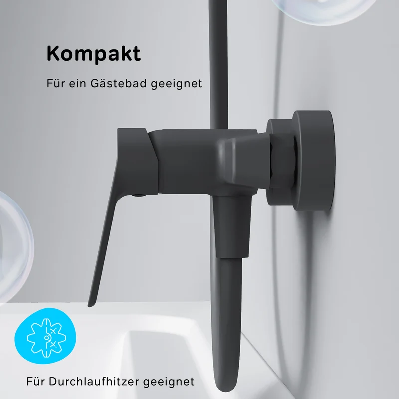Duscharmatur Hit, Schwarz – FTA20022