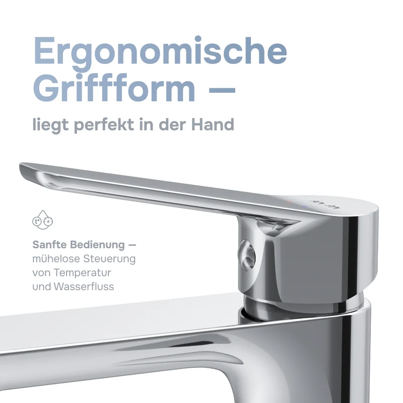 Waschtischarmatur Hit S-Größe mit Klick-Ablaufgarnitur – FTA82100