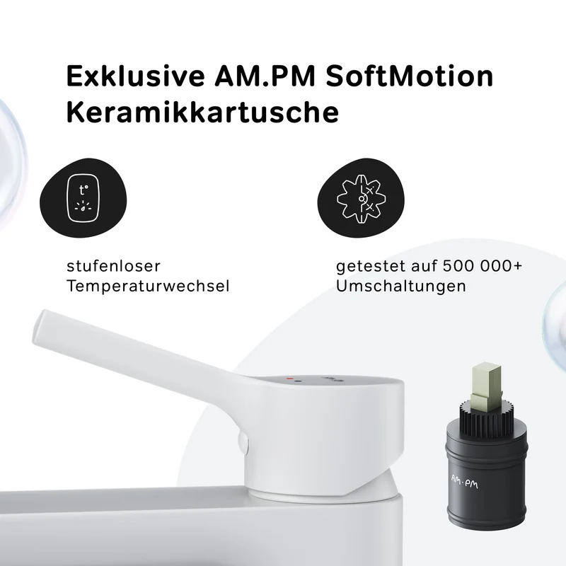 Waschtischarmatur X-Joy S mit Klick-Ablaufgarnitur, Weiß – FXB82133