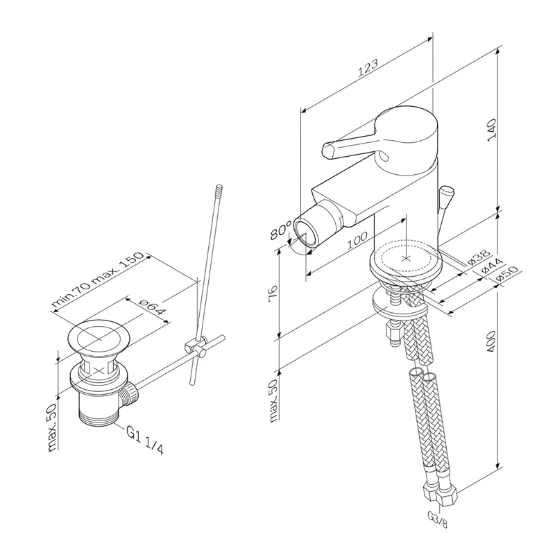 Bidetarmatur X-Joy S – FXB83100