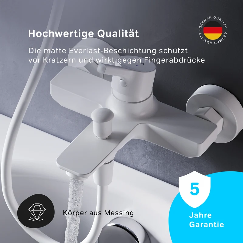 Wannenarmatur X-Joy S, Weiß – FXB10033
