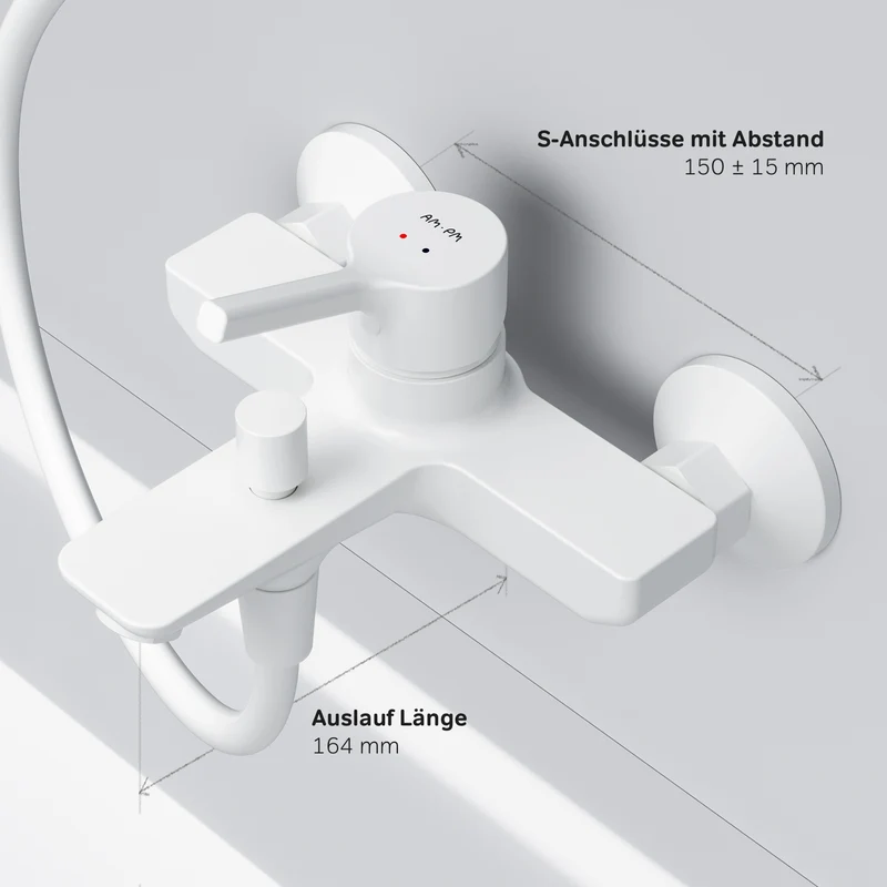 Wannenarmatur X-Joy S, Weiß – FXB10033