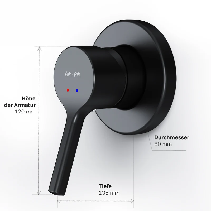 Unterputz-Duscharmatur X-Joy S, Schwarz – FXB65022